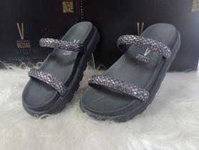 Sandália Papete Feminina Vizzano Com Strass 64593.128 e 328