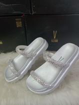 Sandália Papete Feminina Vizzano Com Strass - 6459328