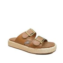 Sandalia Papete Feminina Vizzano, Flatform, Camel e Palha, Verão, Fivela, 6506.125