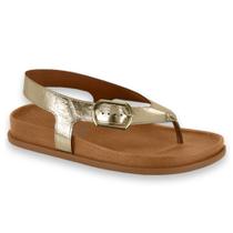Sandalia Papete Feminina Vizzano Original Dourado 6570201 Cor:DouradoTamanho:39