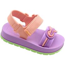 Sandália Papete Infantil Baby Zaxynina Navy Menina