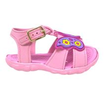 Sandália Papete Infantil Bebe Borboleta Delicada Leve E Confortável Menina Rosa Estilosa Escolar Anatômica Ortopédica