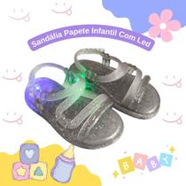 Sandalia Papete Infantil Feminina com LED Menina