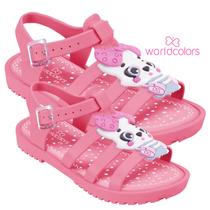 Sandália Papete Infantil Feminina Drops Fisherman Kids Gatinha WorldColors