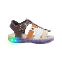 Sandalia Papete Infantil Masculina com LED Menino Funfy 2311A