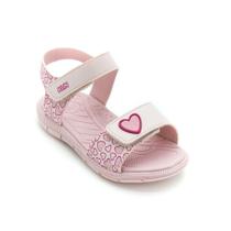 Sandália Papete Infantil Menina Klin Tic Tac Corações 718406 - Rosa