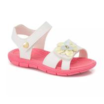 Sandália Papete Infantil Menina Tic Tac Flores Conforto Sandália Papete Infantil Menina Tic Tac Flores Conforto