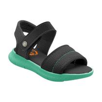 Sandália Papete Infantil Menino Guty Preto Verde Pé com Pé 23164-050 Sandália Papete Infantil Menino Guty Preto Verde Pé com Pé 23164-050