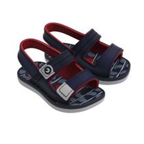 Sandália Papete Infantil Mini Baby Cinza Azul Vermelho Cartago 12056-AJ425