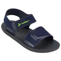 Sandália Papete Infantil Rider Kick Preta E Verde Sandália Papete Infantil Rider Kick Preta E Verde