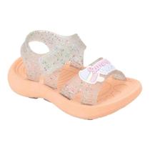 Sandália Papete Keto Feminino Coral Glitter 038002-407
