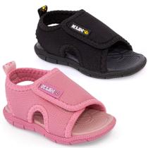Sandália Papete Klin Menina Menino Bebê Infantil TicTac Calce Fácil