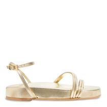 Sandália Papete Metalizada Dourada 081b.4997