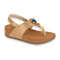 Sandalia Papete Modare Feminino Casual Detalhe Pedras Conforto Esporao Ref: 7207.102