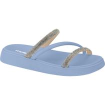 Sandalia Papete Moleca Feminina Casual Tiras Flatform