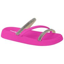 Sandalia Papete Moleca Feminina Casual Tiras Flatform