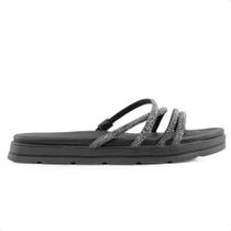 Sandália Papete Moleca Plataforma Tiras Feminina