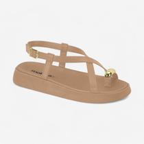 Sandália Papete Moleca Rasteira Feminina