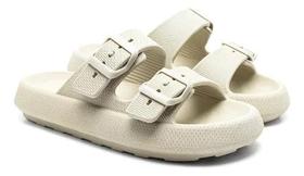 Sandália Papete Nuvem Ortopédico com Fivela Super Macio, Leve e Flexível