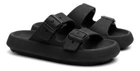 Sandália Papete Nuvem Ortopédico com Fivela Super Macio, Leve e Flexível