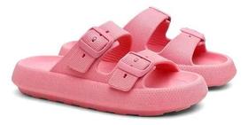 Sandália Papete Nuvem Ortopédico com Fivela Super Macio, Leve e Flexível