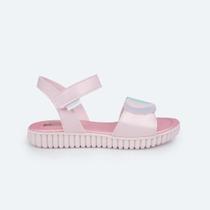Sandália Papete Pampili Candy Corações Rosa Suspiro 123.278