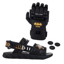 Sandalia Papete Para Meninos Brinquedo Batman Luva Lançador Sandalia Papete Para Meninos Brinquedo Batman Luva Lançador