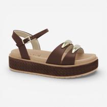 Sandália Papete Ramarim Flatform Marrom Sandália Papete Ramarim Flatform Marrom