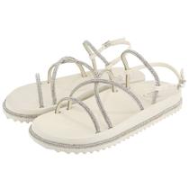 Sandália Papete Slide Feminino Pedras Strass Top