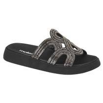 Sandalia Papete Slide FlatForm Feminina da Moleca