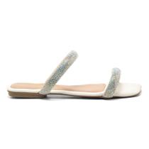Sandália Papete Strass Feminina Tiras Comfortavél Dia a Dia JR Sandália Papete Strass Feminina Tiras Comfortavél Dia a Dia JR