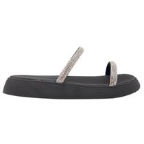 Sandália Papete Strass Moleca Feminina 546911817591 - Preto