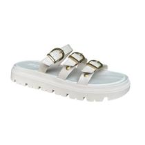 Sandalia Papete Tratorada Feminina Fivela Slide Moleca