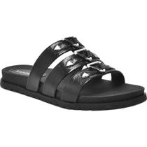 Sandália Papete Triângulos Metalizados Trendy Verão Moda 174-001 Via Marte