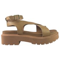 Sandália Papete Vizzano Feminina Ring Toe Flatform Tratorada