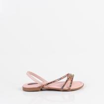 Sandália Pé Com Pé Rasteira 37209 Nude