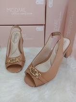 Sandália Peep toe Modare conforte salto bloco 7172.114