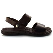 Sandália Pegada Em Couro Masculina Casual