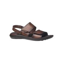 Sandália pegada masculina 133154 couro pinhao