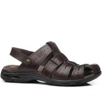 Sandália Pegada Masculina Fechada Couro Amortech 130687 Sandália Pegada Masculina Fechada Couro Amortech 130687