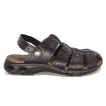 Sandália Pegada Masculina Fechada Couro Amortech 130687 Sandália Pegada Masculina Fechada Couro Amortech 130687
