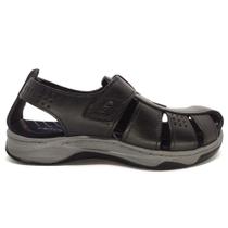 Sandália Pegada Masculina Fechada Couro Amortech 132255 Sandália Pegada Masculina Fechada Couro Amortech 132255