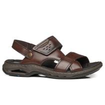 Sandália Pegada Masculina Ortopédica Em Couro 133234