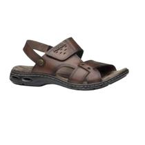 Sandalia pegada masculino em couro casual 130688-02 pinhao