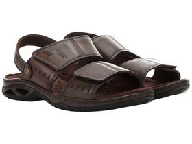Sandália Pegada Sense Masculina Marrom Escuro