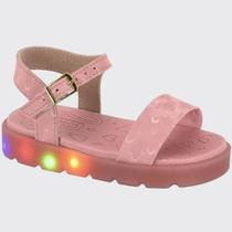 Sandália Pepete Baby Flat Meninas Leds Color Molekinha 2741.200.30309 Sandália Pepete Baby Flat Meninas Leds Color Molekinha 2741.200.30309