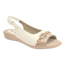 Sandalia Piccadilly 500349 Casual Conforto Salto Anabela Feminino