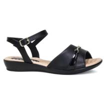 Sandalia piccadilly 500379 08 preto feminino