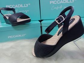 Sandália Piccadilly 540317 - Anabela, Anatômica E Joanete