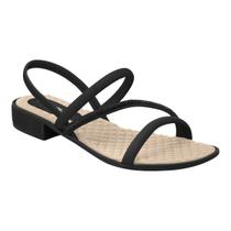 Sandalia Piccadilly 590022 Casual Salto Baixo Elastico Conforto Feminino